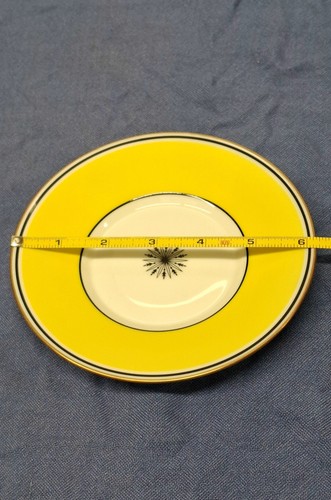 CERALENE Limoges France Yellow Porcelain Plate 6.1/8 in - photo 5