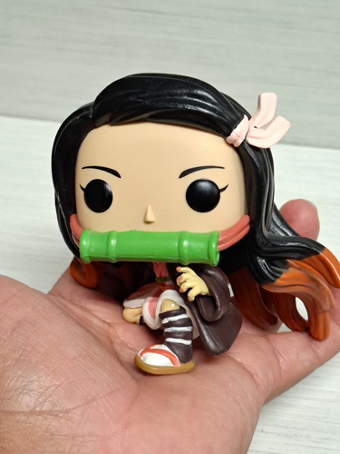 Funko Nezuko Kamado Vinyl Figure Demon Slayer w/ Bamboo Mouthpie