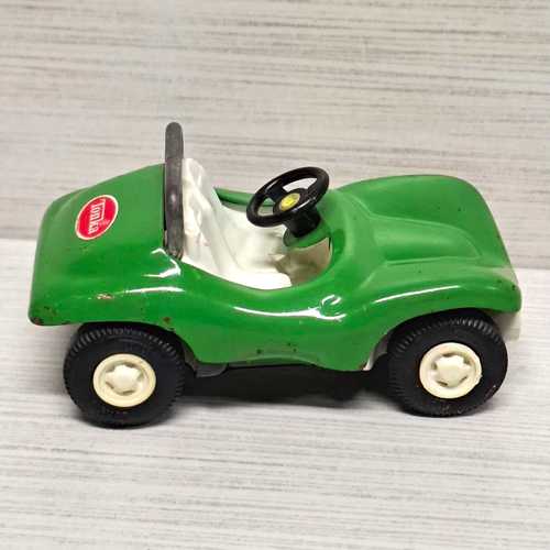 Tonka Green Diecast Dune Buggy Toy Car White Seats Black Wheels