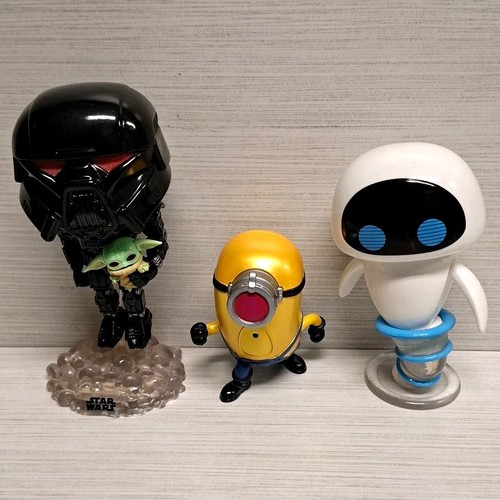 Funko Pop! Vinyl Figure Lot 3-Pack EVE Minion Grogu Bobblehead