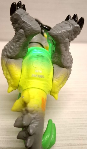 Light-Up Electronic Dinosaur Toy Figure Green Gray Yellow - photo 5