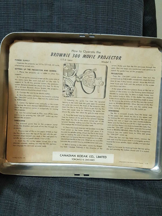 Kodak Brownie 300 Movie Projector - photo 5