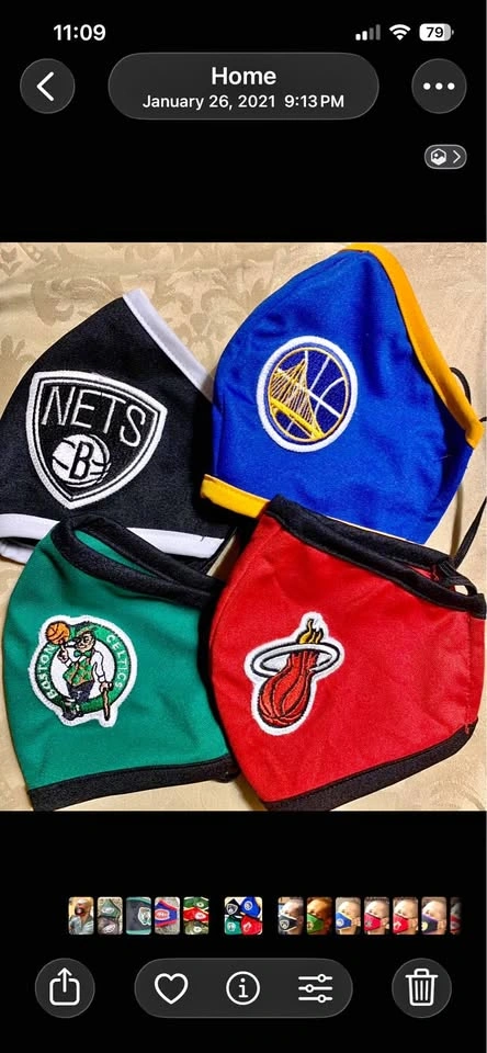 NBA and NFL Team Logo Cloth Face Masks