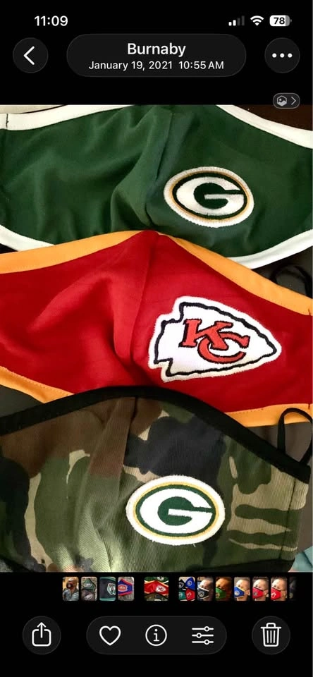 NBA and NFL Team Logo Cloth Face Masks - photo 4