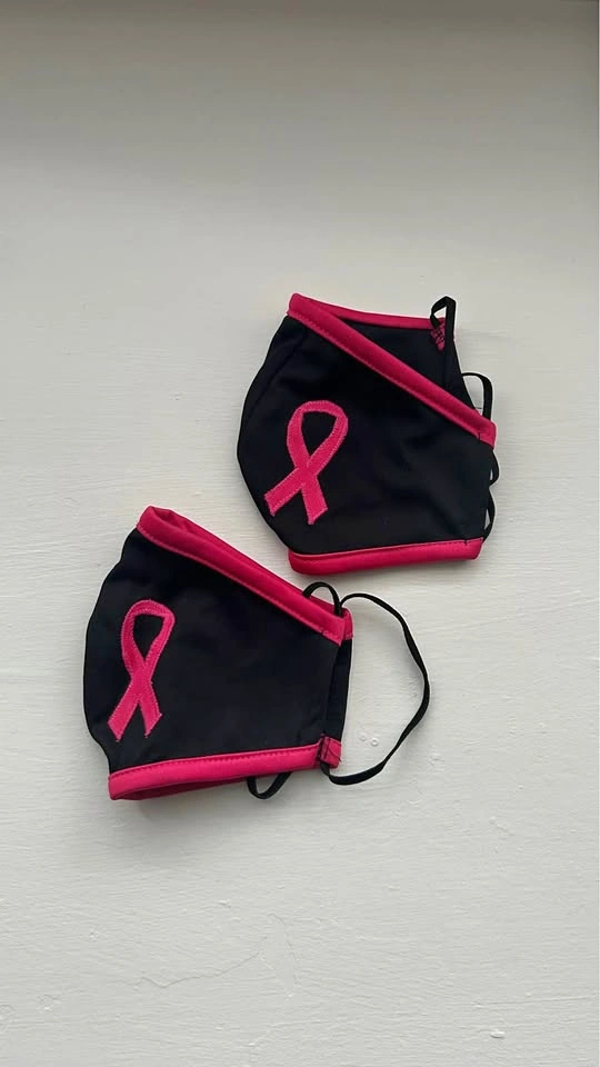 Breast Cancer Awareness Face Masks - Set of 2