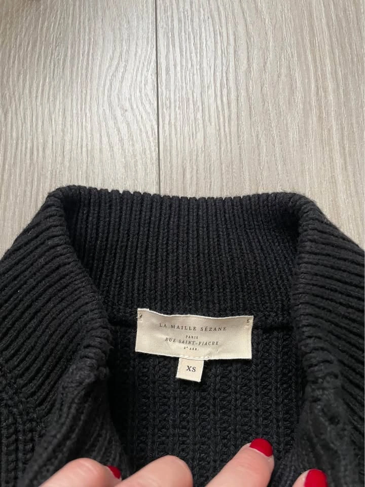 Sézane Lucas Jumper, black, XS - photo 4