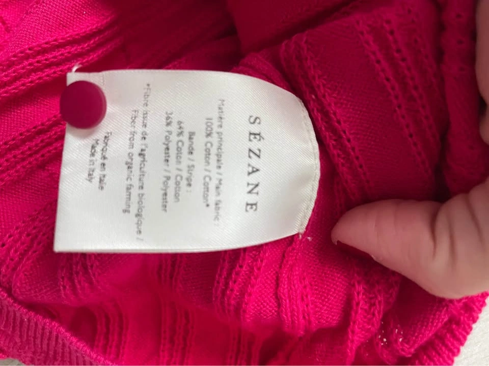 Sézane Justine cardigan, fuchsia, XS - photo 5