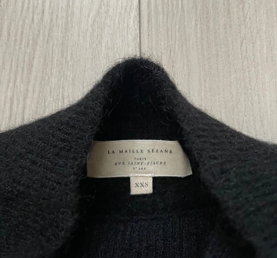 Sézane black Trudy jumper, very soft, XXS - photo 2