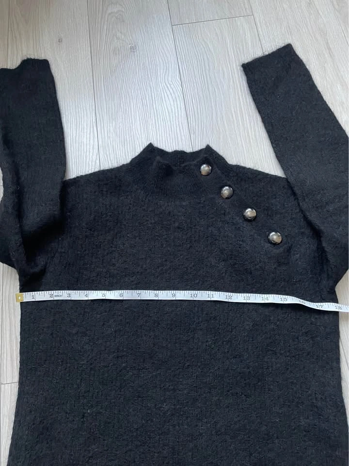 Sézane black Trudy jumper, very soft, XXS - photo 5