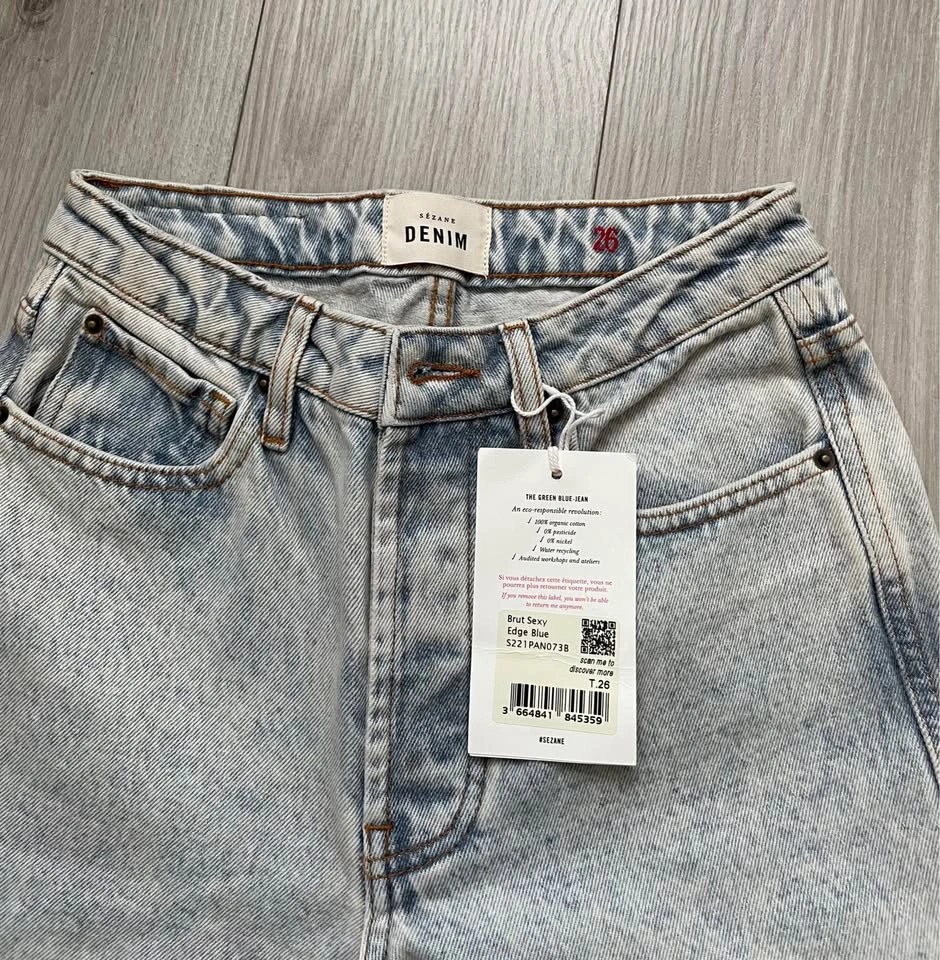 Sézane Brut Sexy edge blue NWT 26 - photo 3