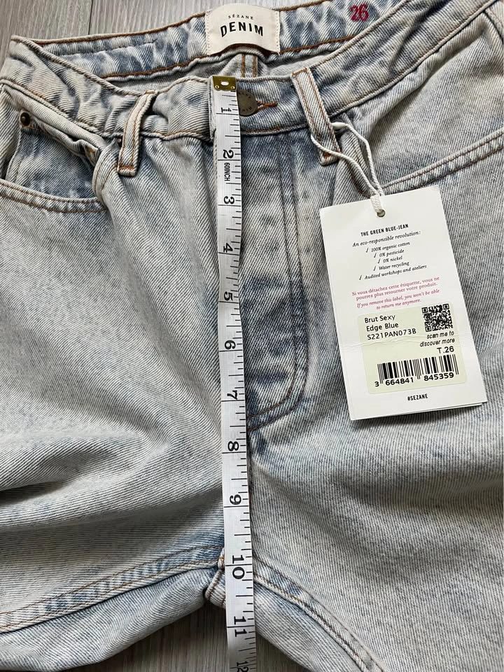 Sézane Brut Sexy edge blue NWT 26 - photo 5