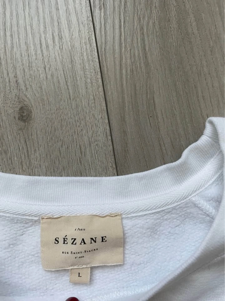 Sézane Demain White Sweater, L - photo 4