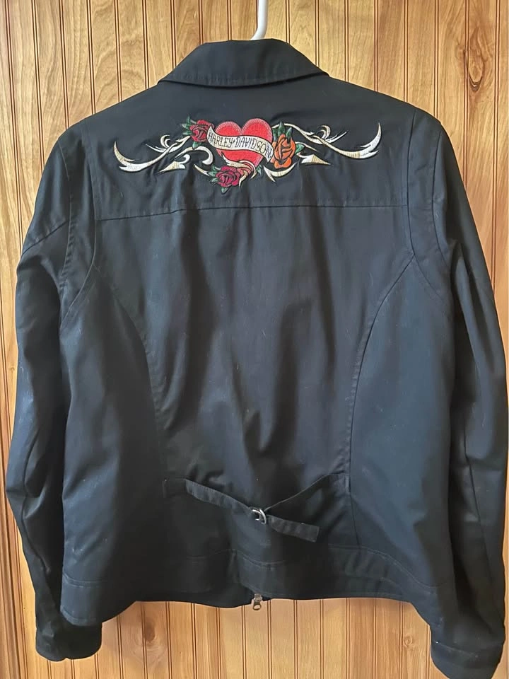 Harley-Davidson Women's Black Jacket – Embroidered – Large - photo 2