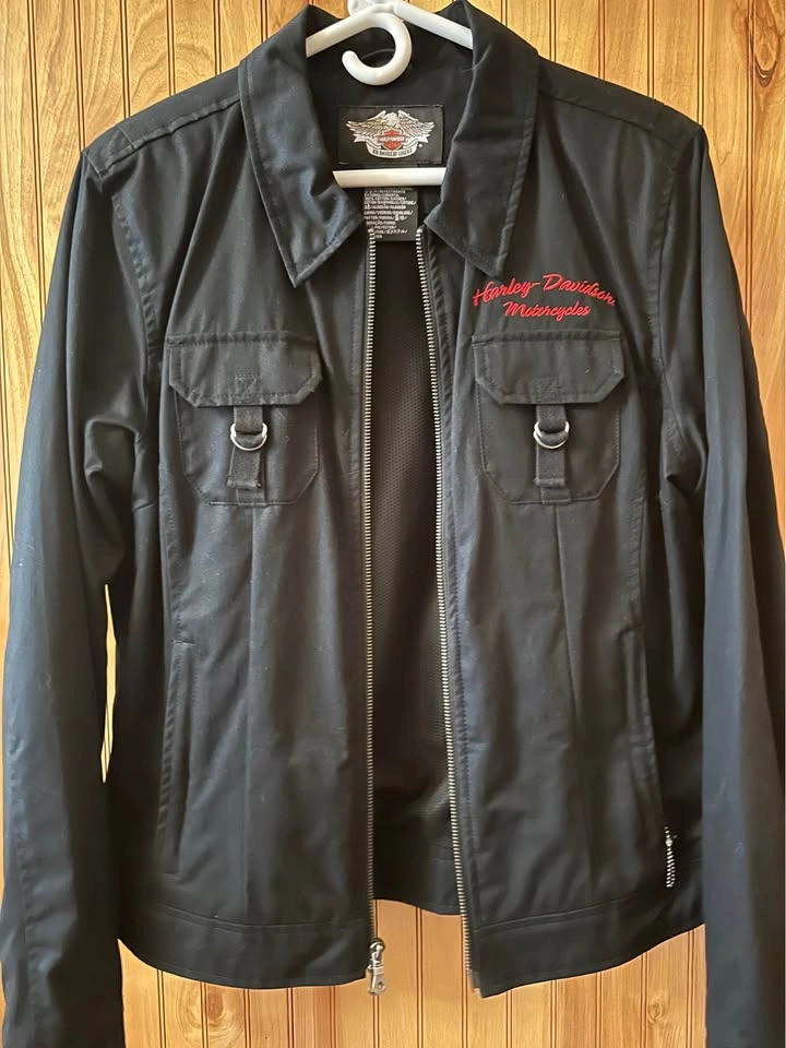 Harley-Davidson Women's Black Jacket – Embroidered – Large - photo 3