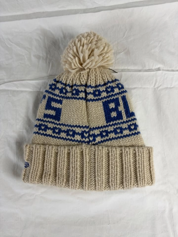 Toronto Blue Jays New Era Women's Knit Pom Toque – Cream/Blue - photo 2