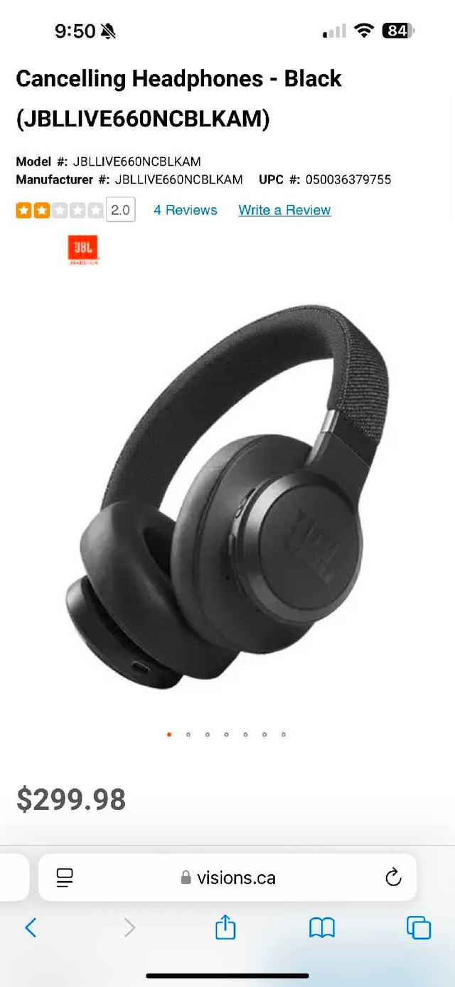 JBL Live 660NC Noise Cancelling Headphones - photo 4
