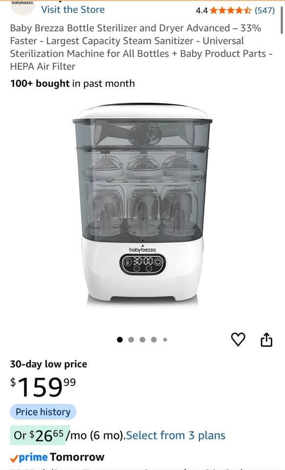Baby Brezza Bottle Sterilizer and Dryer Advanced - photo 2