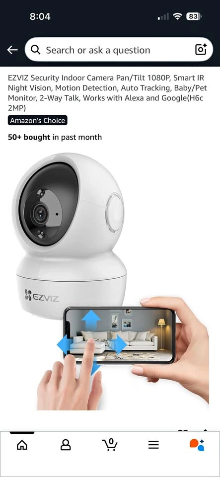 EZVIZ H6c 2MP Indoor Security Camera