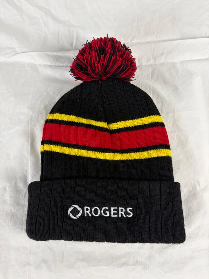 Vancouver Canucks Flying Skate Logo Pom Toque – Black/Red/Yellow - photo 2