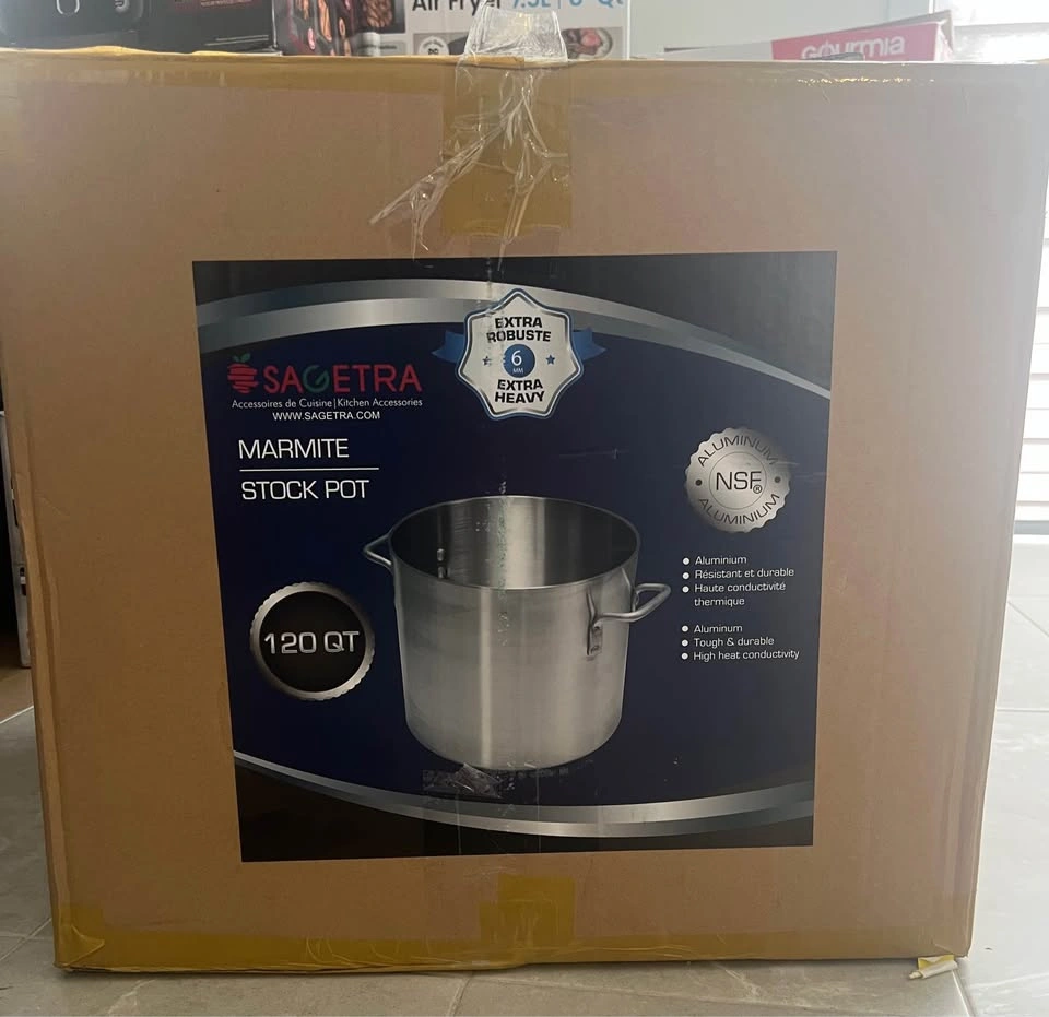 Sagetra 120 QT Aluminum Stock Pot - photo 2