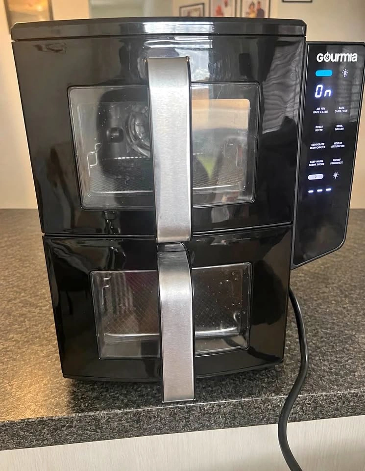 Gourmia 4-Dish Dual Basket Air Fryer 10.4L