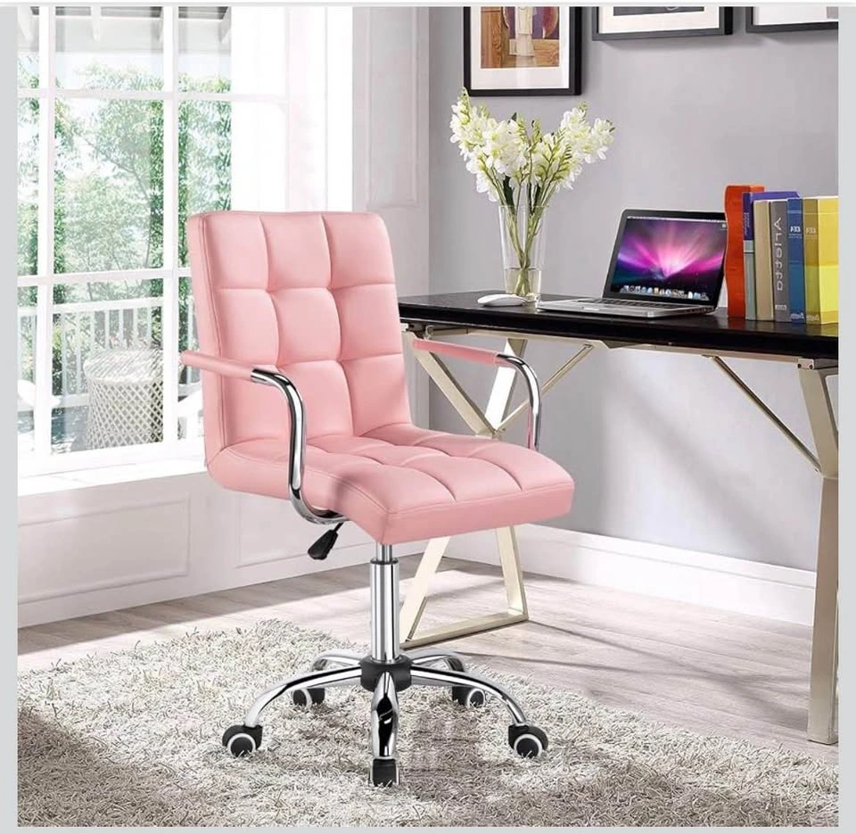 Modern PU Leather Desk Chair - Adjustable, Rolling - New in Box - photo 2