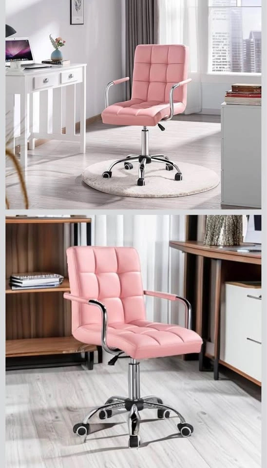 Modern PU Leather Desk Chair - Adjustable, Rolling - New in Box - photo 3
