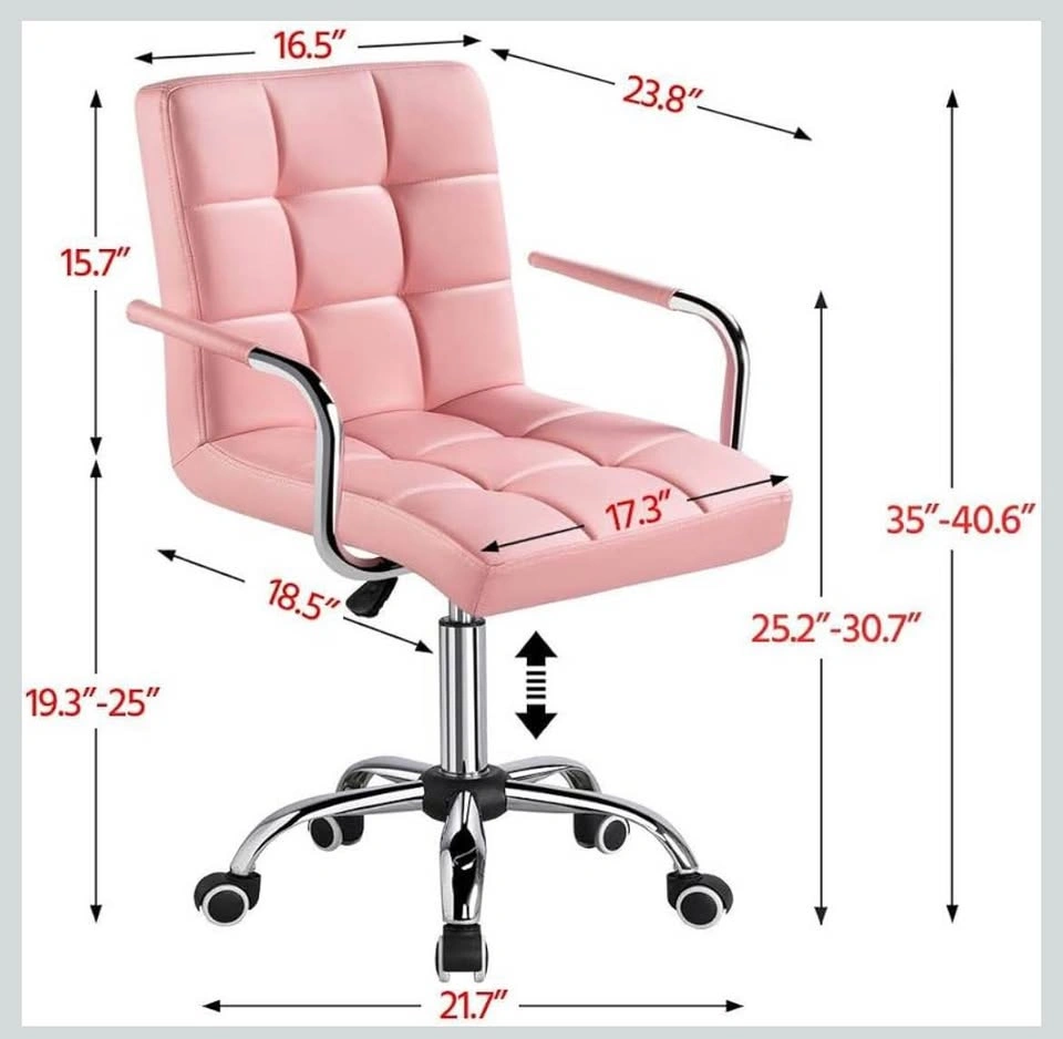 Modern PU Leather Desk Chair - Adjustable, Rolling - New in Box - photo 4