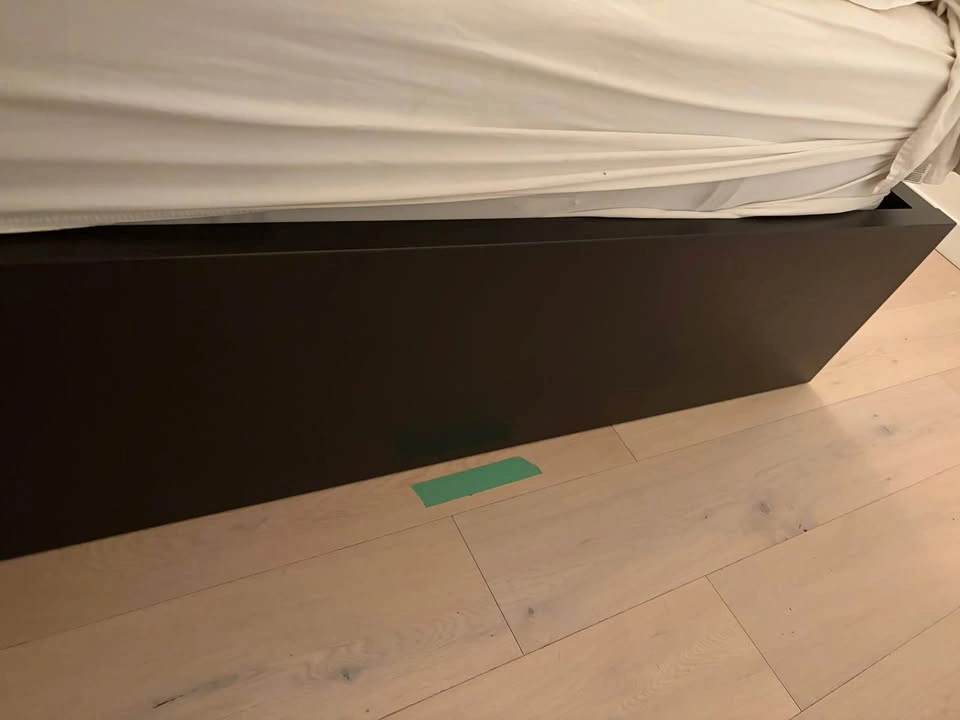 IKEA Malm queen bed frame with 4 drawers, black-brown - photo 5