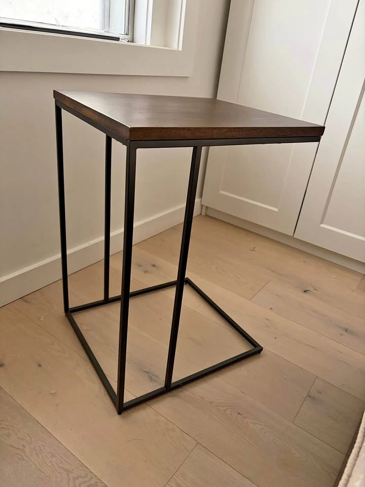 Urban Barn C-Shaped Side Table / Sofa Table