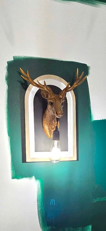 Resin Deer Head Wall Sconce Light - photo 4
