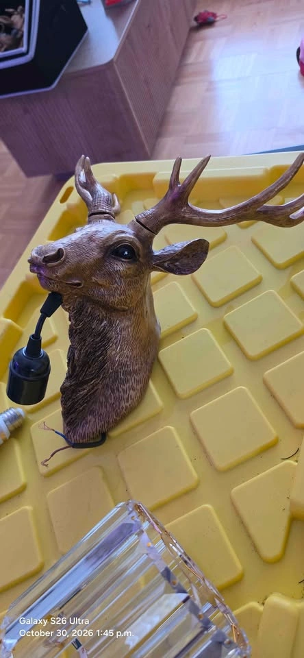 Resin Deer Head Wall Sconce Light - photo 5