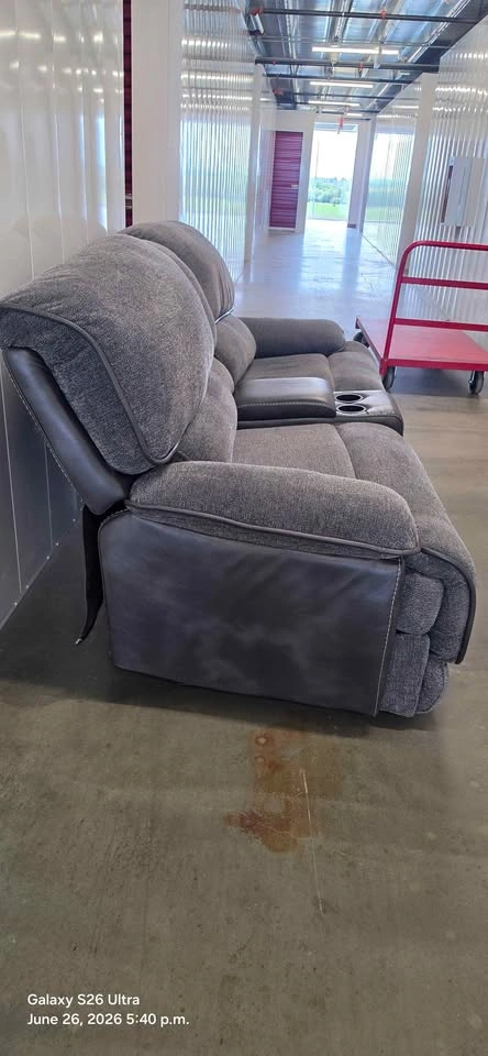 Reclining Sofa with Middle Storage - photo 4