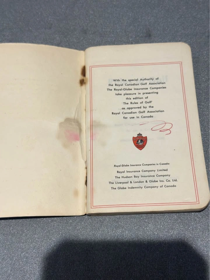 1960 Rules of Golf - Royal Canadian Golf Association - photo 2