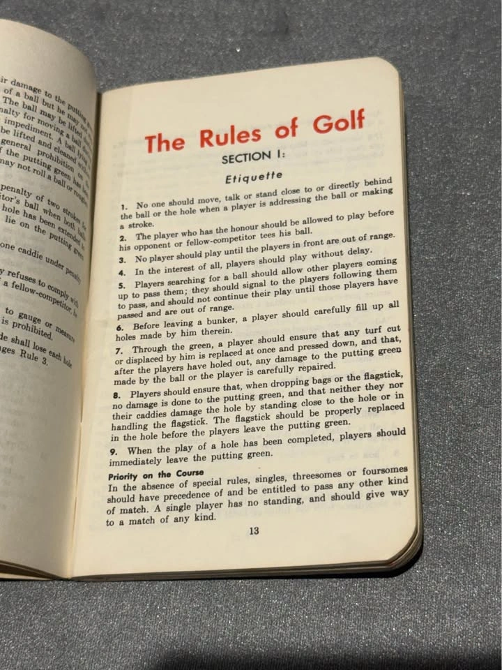 1960 Rules of Golf - Royal Canadian Golf Association - photo 4