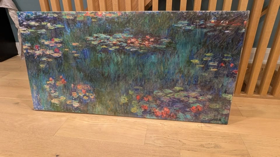 NEW Canvas Wall Art Water Lilies by Claude Monet – 147 x 74 cm - photo 3