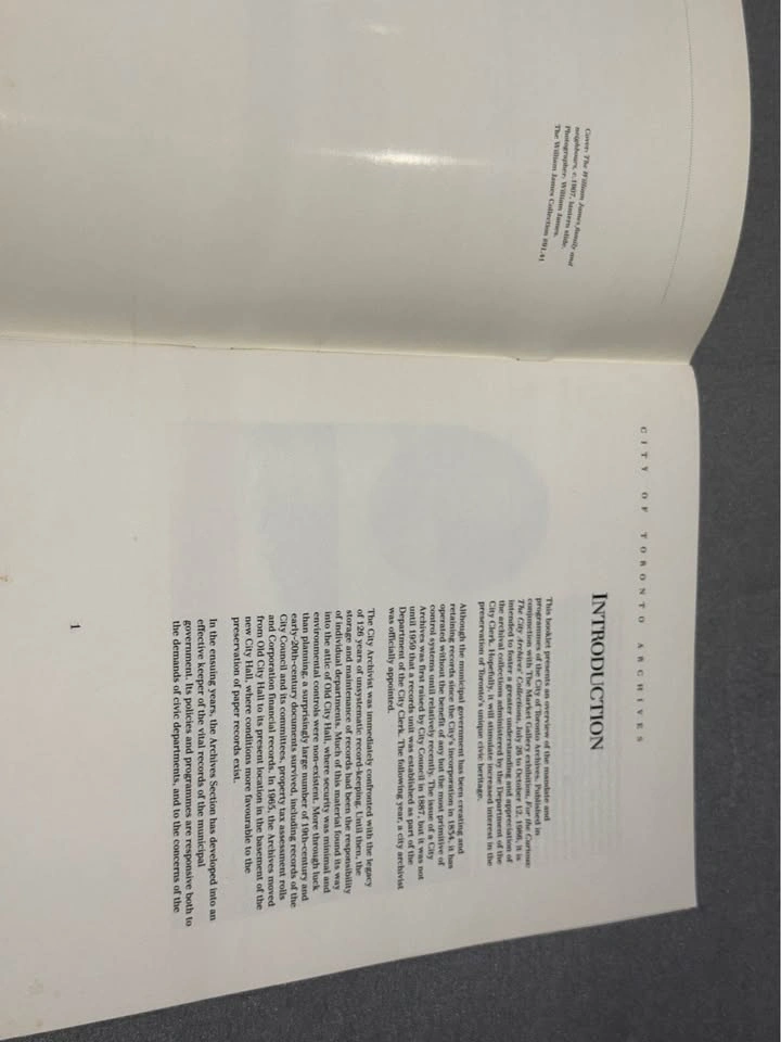 The City of Toronto Archives Booklet - photo 3