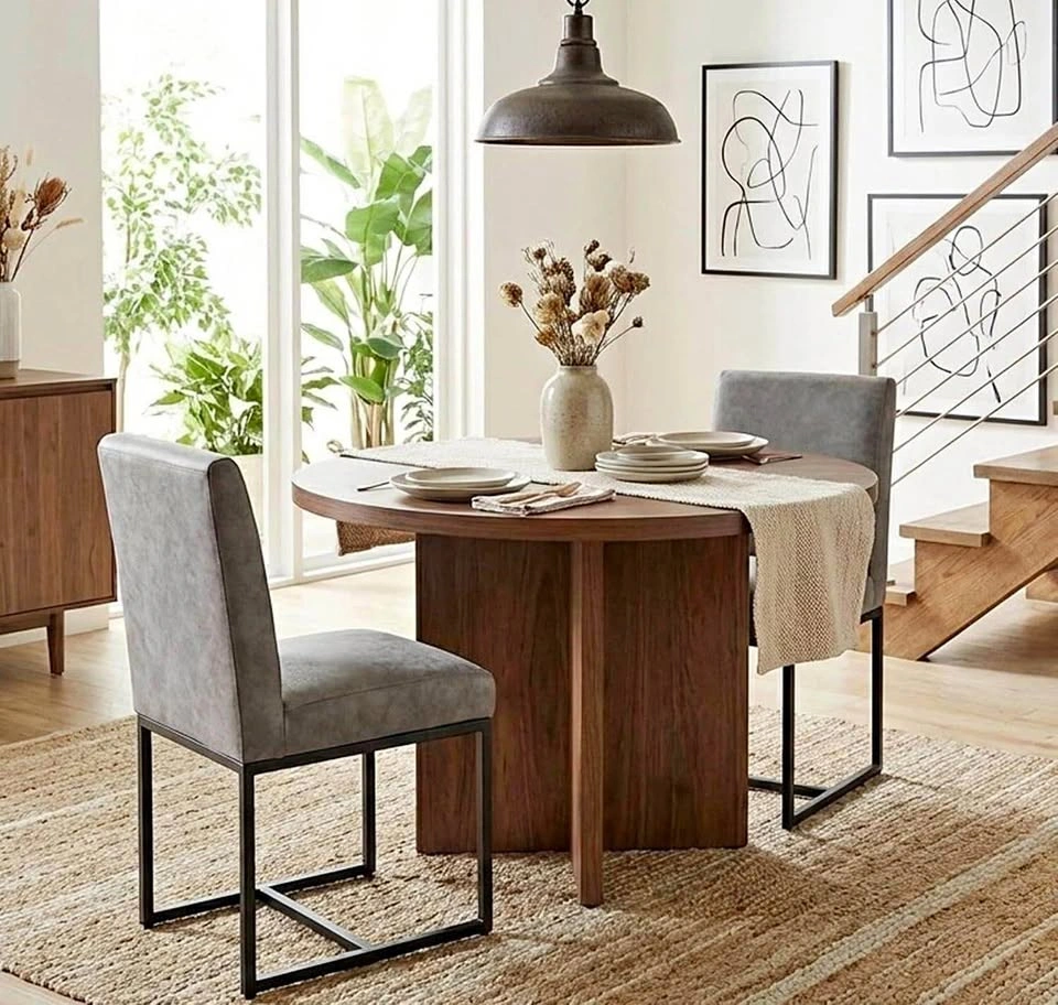 Brand New Modern Faux Leather Dining Chairs – Set of 2