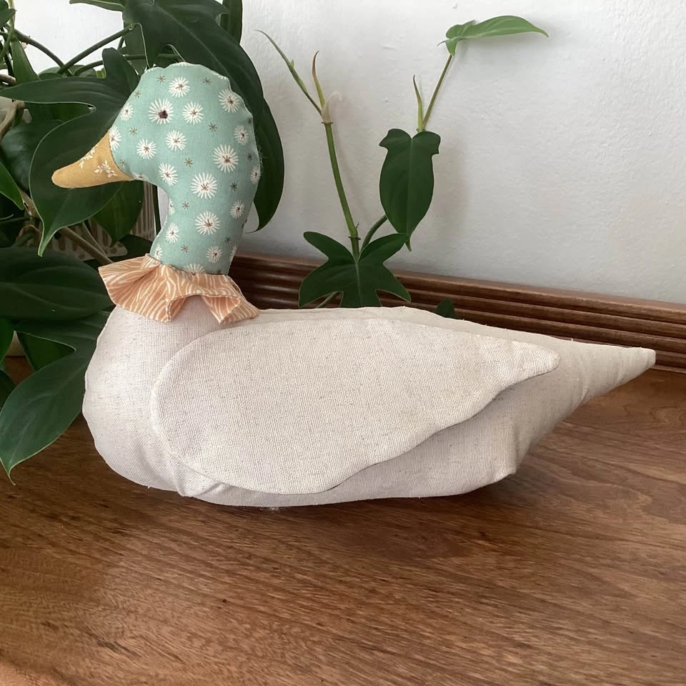 NEW Handmade Fabric Mallard Duck Decoy - photo 2