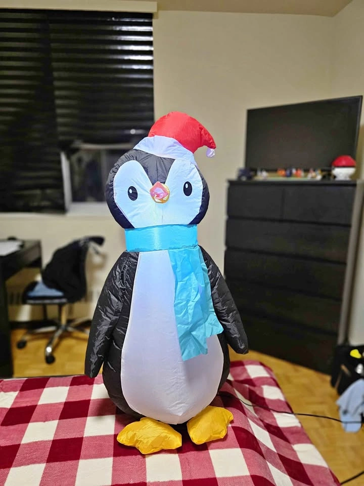 Inflatable Christmas Penguin Decoration