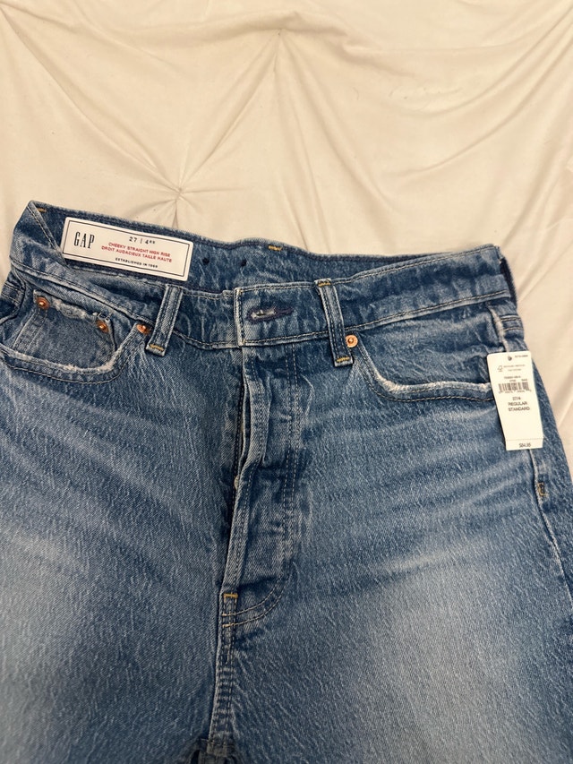 Gap Cheeky Straight High Rise Jeans - photo 2