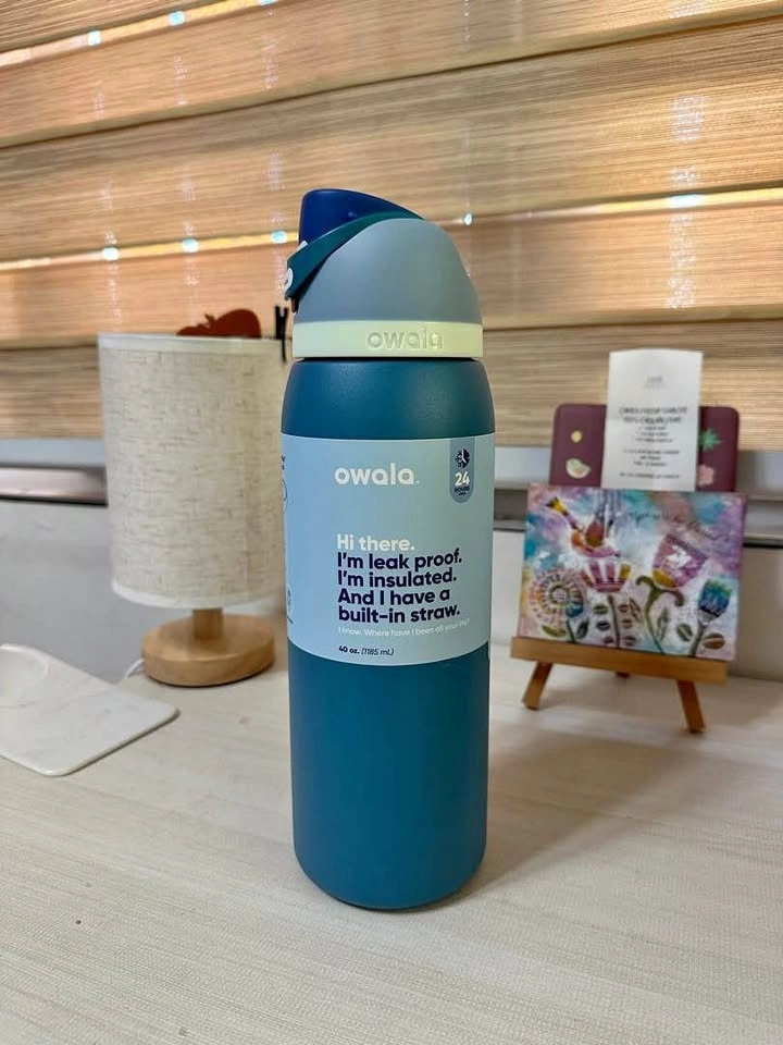 Owala FreeSip 40 oz Insulated Water Bottle - Denim