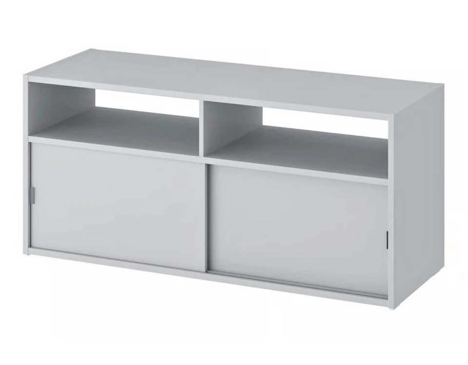 TV Stand / TV Bench – Light Grey with Upgraded Wooden Legs