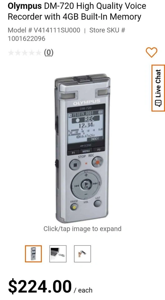 Digital Recorder Olympus DM-720