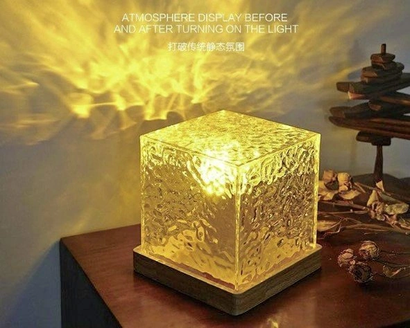 Brand New Crystal Rotating Night Light 16 Color Dynamic Water Ri
