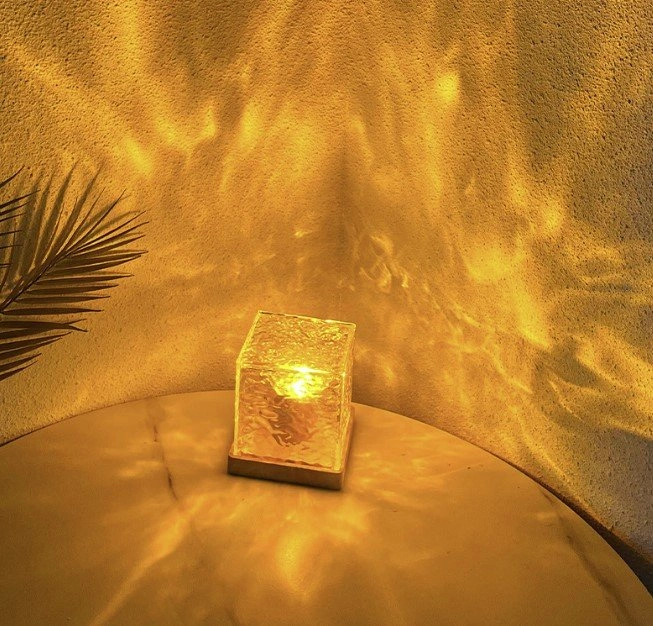 Brand New Crystal Rotating Night Light 16 Color Dynamic Water Ri - photo 2