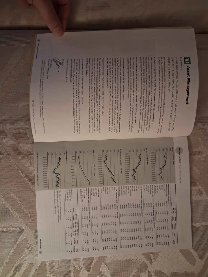 Vintage 2002 TD Bank Annual Financial Report - Canadian Ephemera - photo 2