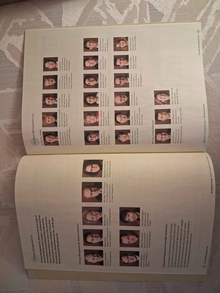 Vintage 2002 TD Bank Annual Financial Report - Canadian Ephemera - photo 3