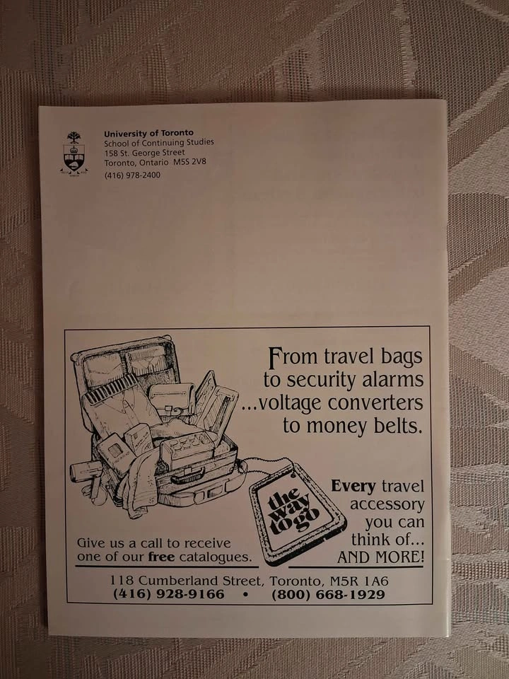 Vintage 1993 University of Toronto Course Catalog - photo 4