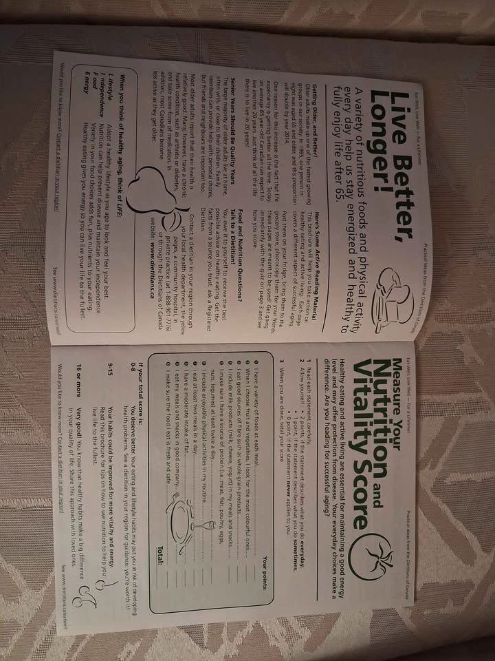 Vintage 1999 Dietitians of Canada Recipe & Fact Sheet Booklet - photo 2
